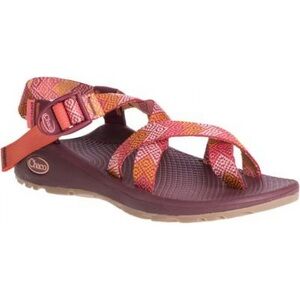 Chaco Women's Sandals in Red and Orange z cloud 2
